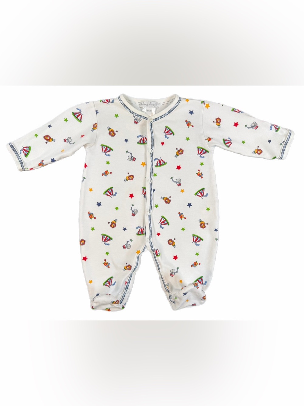 KISSY KISSY Baby Boy Circus Pima Snap Footie - 0-3M